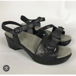 Black Dansko Buckle Sandals